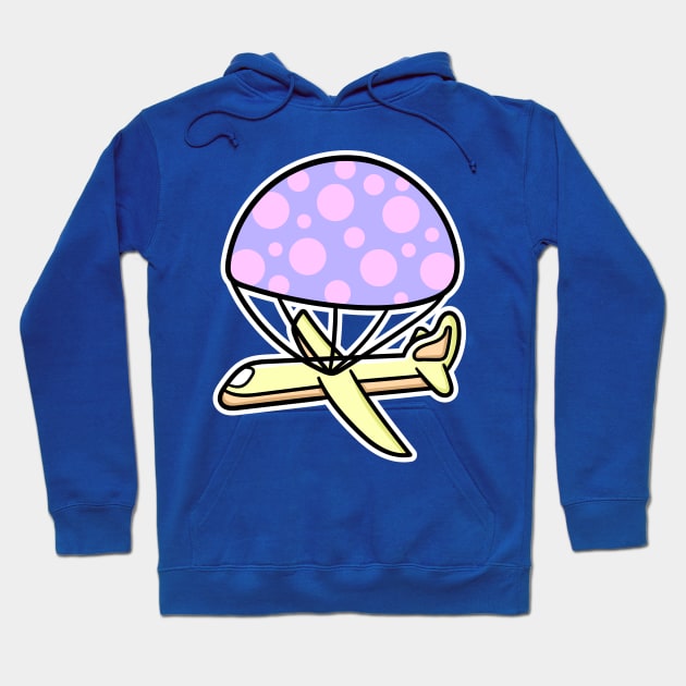 Plane parachute kawaii Hoodie by happymonday